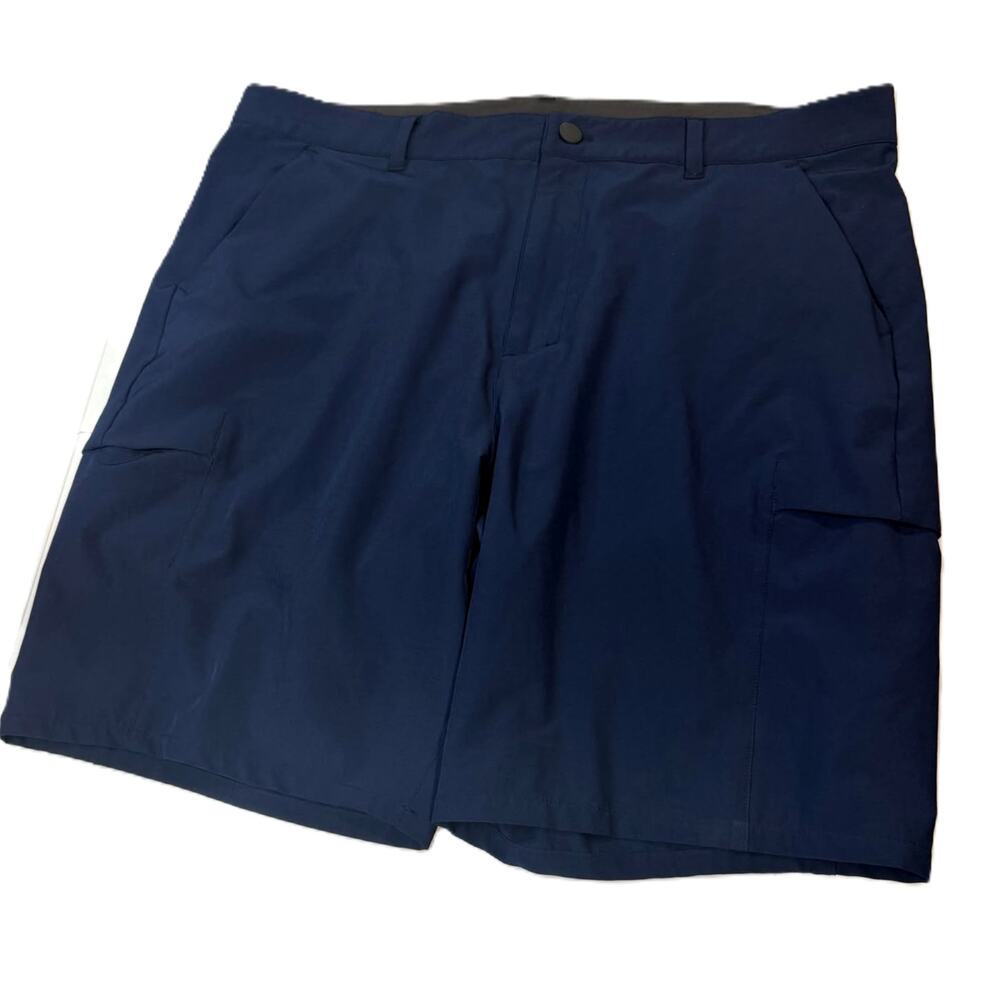 32 Degrees Cool Navy Blue Men’s Shorts 38 Stretch Golf Travel 6 Pocket Style